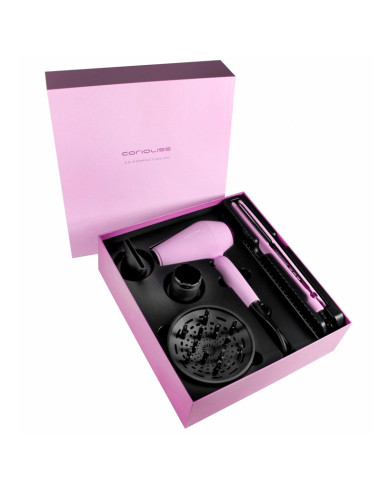 Kit Plancha Corioliss C3 Lilac + Secador Kompactissimo Regalo
