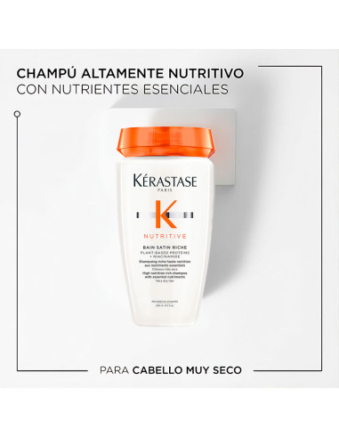 Champu Kerastase Nutritivo Bain Satin Riche Grueso 250ML