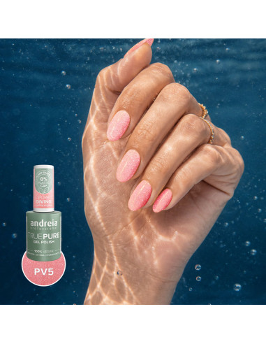 Pack 6 Esmalte Semipermanente Andreia True Pure Colección True Elegance Regalo Expositor