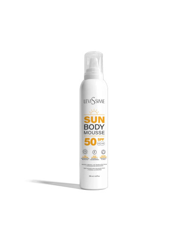 Espuma Corporal Protección Solar Levissime Sun Body Mousse SPF50  200Ml