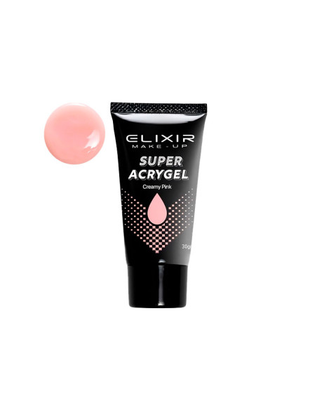 Acrygel Uñas Super Elixir Creamy Pink 30Gr