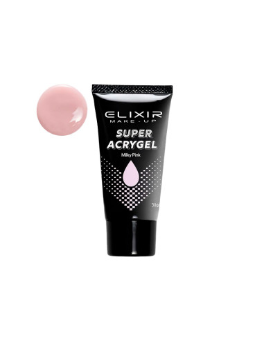 Acrygel Uñas Super Elixir Milky Pink 30Gr