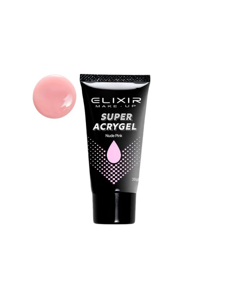 Acrygel Uñas Super Elixir Nude Pink 30Gr