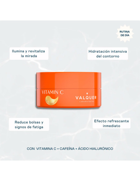 Parches Contorno de Ojos Valquer Vitamina C 60 Unds