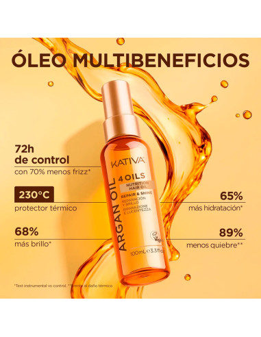 Aceite Kativa Argán Reparación Y Brillo 100Ml