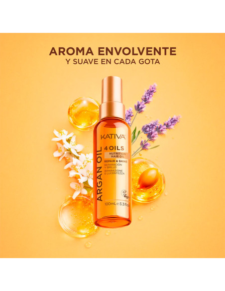 Aceite Kativa Argán Reparación Y Brillo 100Ml