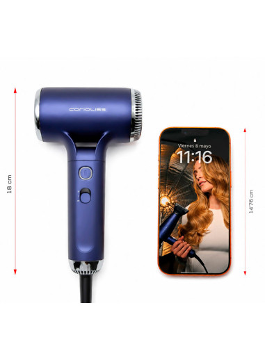 Secador Profesional Ultrcompacto Corioliss Breeze Blue