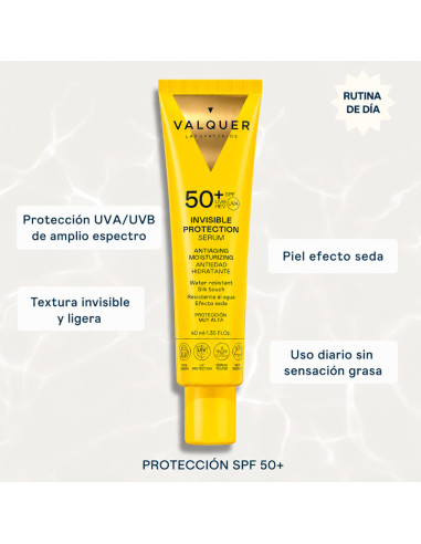 Sérum Facial Invisible Protección Spf50 Antiedad E Hidratante 40Ml