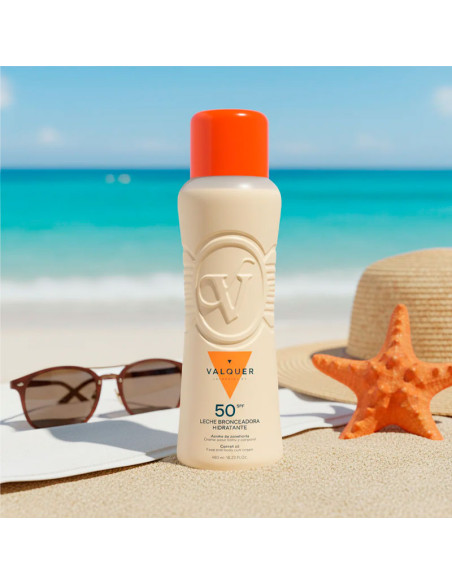 Leche Bronceadora Valquer Zanahorias Fps50 480Ml