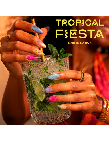Pack 6 Esmalte Semipermanente Andreia Gel Polish Tropical Fiesta Regalo Expositor