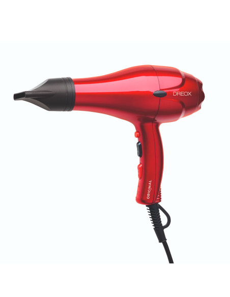 Secador Semi Compacto Rojo Metalico Dreox 2000W