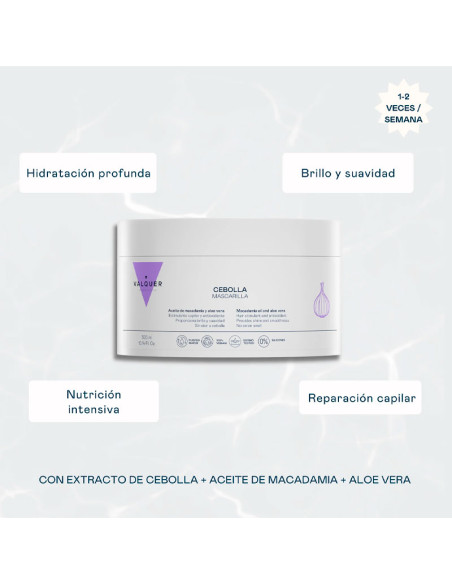 Mascarilla Valquer Cebolla 300Ml