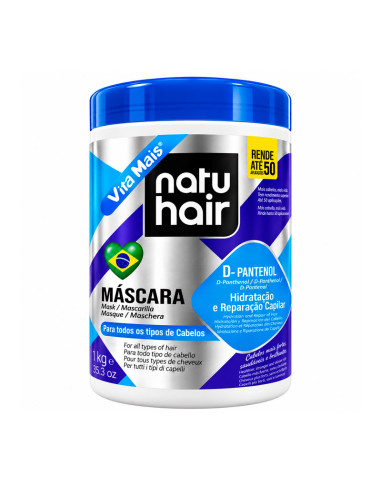 Mascarilla D-Pantenol Natu Hair Hidratación Y Reparación 1Kg