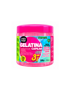 Gelatina Capilar Especial Rizos 3 En 1 Natu Hair 500Gr