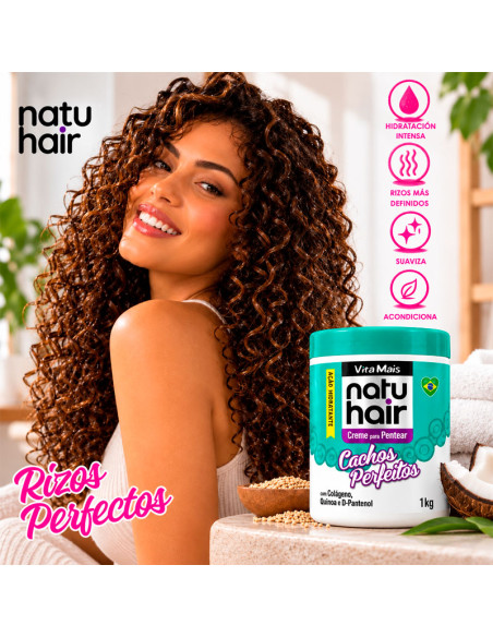 Crema De Peinado Natu Hair Rizos Perfectos 1Kg