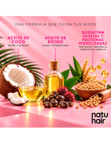 Crema De Peinado + Mascarilla 2 En 1 Natu Hair Divina 1Kg