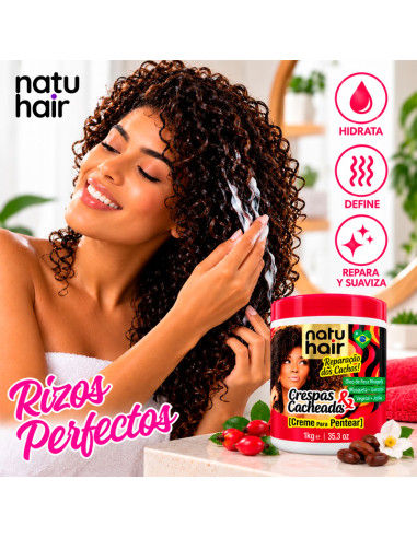 Crema De Peinado Natu Hair Reparación Rizos 1Kg