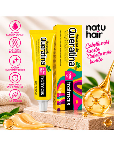 Tratamiento Intensivo Queratina Natu Hair 80Gr