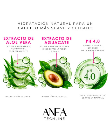 Mascarilla Natural Hidratante Anea 450Ml