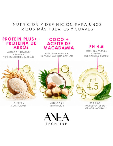 Mascarilla Natural Potenciadora Rizo Anea 450Ml