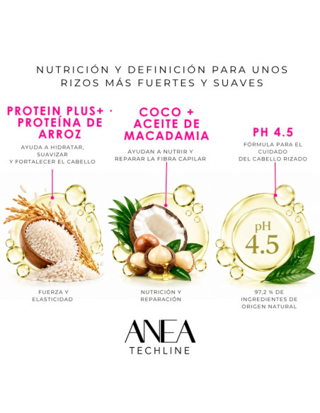 Mascarilla Natural Potenciadora Rizo Anea 450Ml