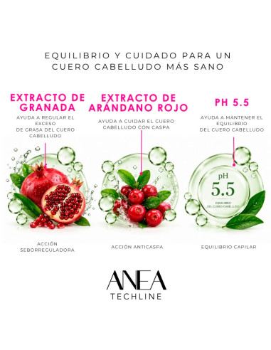 Champú Anticaída Y Regulador Anea 1 Litro