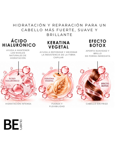 Champú Hidratación Extrema Be Teknic Efecto Botox 1 Litro