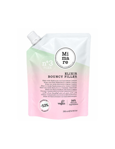 Tratamiento Sin Aclarado Vegano Reparador Mimare Bouncy Filler 200Ml