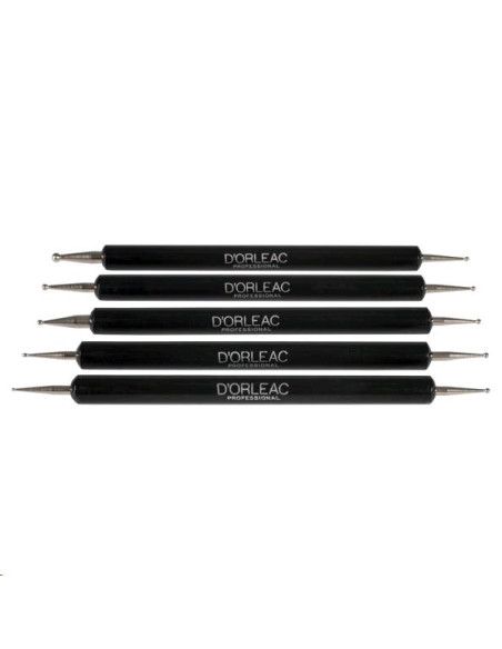 Kit 5 Punzon D`Orleac Decoración Uñas Dotting Tool