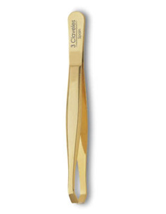 Pinza Depilar Punta Oro Estrecha 3Clav Mod12246