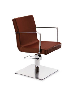 Sillon Barbara Negro Pie Cuadrado Bomba Hidraulica 2