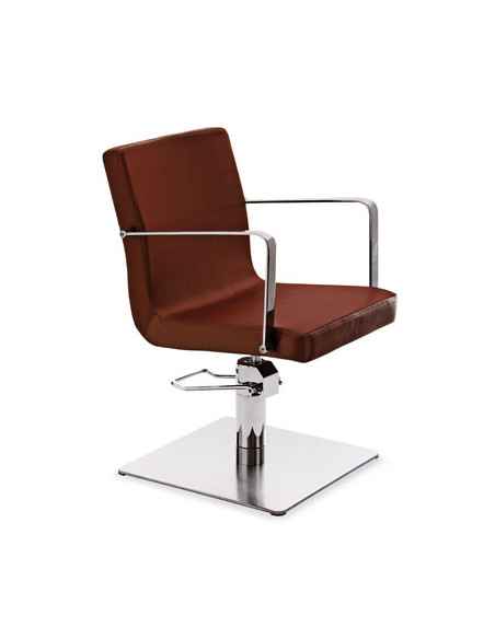 Sillon Barbara Negro Pie Cuadrado Bomba Hidraulica