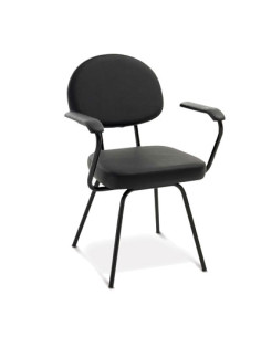 Silla Negra Respaldo Abatible