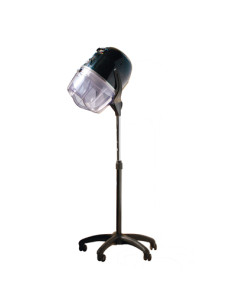 Secador De Casco Pie 3 Velocidades Negro