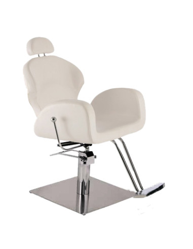 Sillon Estetica Y Maqullaje Alexandra Blanco Pie Cuadrado