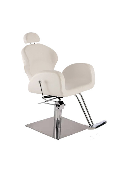 Sillon Estetica Y Maqullaje Alexandra Blanco Pie Cuadrado