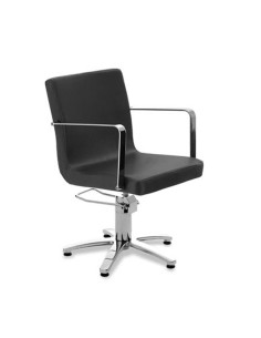 Sillon Barbara Negro Pie Estrella Bomba Hidraulica