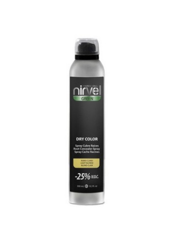 Spray Nirvel Dry Color Cubre Raíces Rubio Claro 300Ml