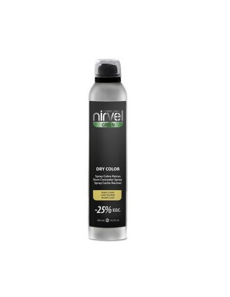 Spray Nirvel Dry Color Cubre Raíces Rubio Claro 300Ml
