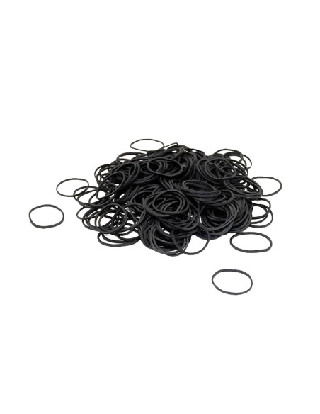 Gomas Elásticas Negras Paq. 300 Unid