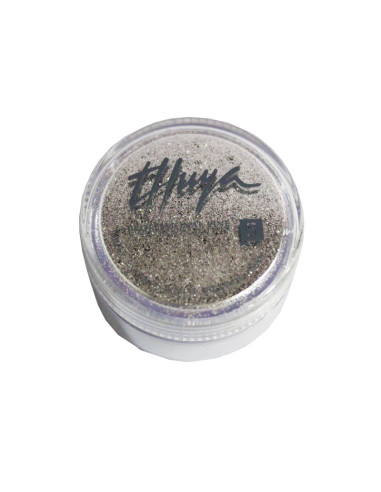 Purpurina Thuya Silver Glamm Efecto Metalizado