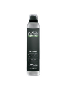 Spray Nirvel Dry Color Cubre Raíces Negro 300Ml