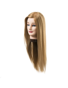 Cabeza Pelo Sintético Recogidos 50Cms Rubio