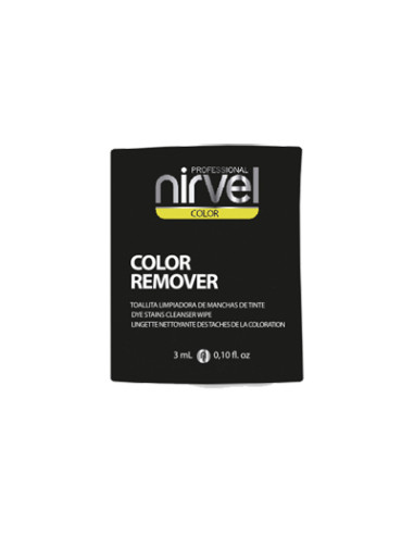 Toallita Quitamanchas Tinte Nirvel Color Remover Sobre 3Ml