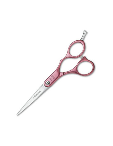 "Tijera Corte 5,5"" 3 Claveles Duraluminio Rosa Mod12691"
