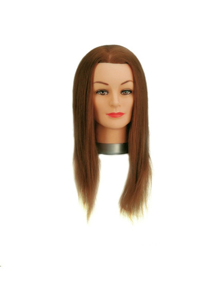 Cabeza Pelo Sintetico Castaña 30Cms Josephine C