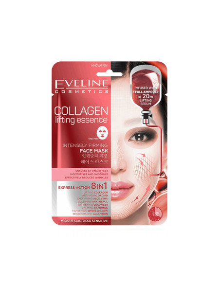 Mascarilla Coreana Eveline Reafirmante Colágeno