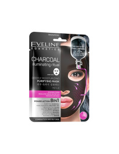 Mascarilla Coreana Eveline Hidratante y Purificante Carbón