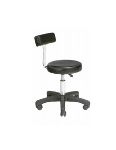 Taburete Con Respaldo Negro Line Salvia Codi