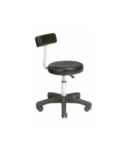Taburete Con Respaldo Negro Line Salvia Codi